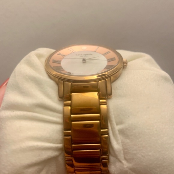 Kate Spade Rose Gold watch with pink marble face - Picture 3 of 4